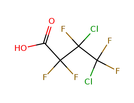 Molecular Structure of 375-07-5 (3,4-DICHLOROPENTAFLUOROBUTYRIC ACID)
