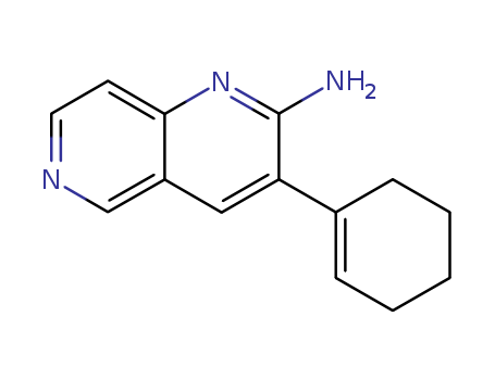 1,6-Naphthyridin-2-amine,3-(1-cyclohexen-1-yl)- cas  37485-86-2