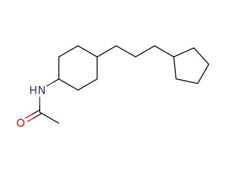 Molecular Structure of 37875-22-2 (N-ACETYL-4-(3-CYCLOPENTYLPROPYL)CYCLOHEXYLAMINE)