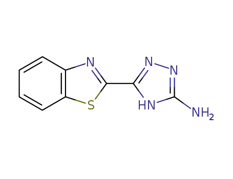 Molecular Structure of 37547-62-9 (1H-1,2,4-Triazol-3-amine,5-(2-benzothiazolyl)-(9CI))