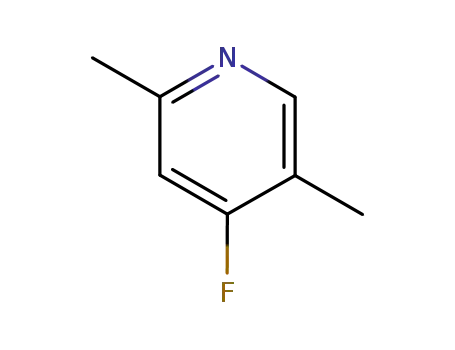 Molecular Structure of 37778-14-6 (Pyridine, 4-fluoro-2,5-dimethyl- (9CI))