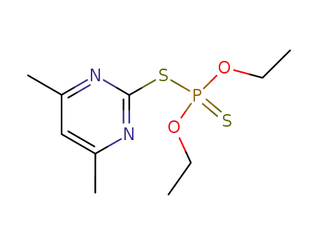 Molecular Structure of 333-40-4 (S-(4,6-DIMETHYL-2-PYRIMIDINYL)O,O-DIETHYLPHOSPHORODITHIO.)