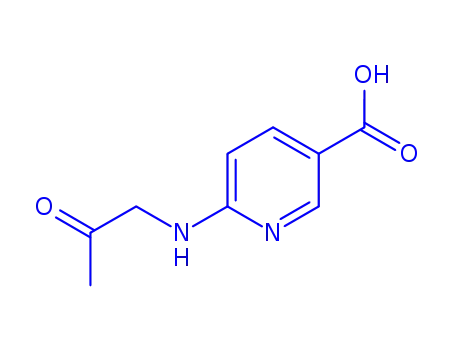 Molecular Structure of 375357-45-2 (3-Pyridinecarboxylicacid,6-[(2-oxopropyl)amino]-(9CI))