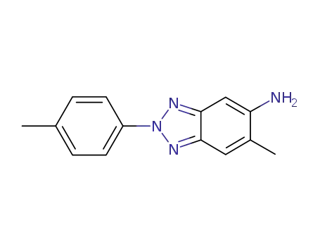 Molecular Structure of 378215-79-3 (6-METHYL-2-(4-METHYLPHENYL)-2H-1,2,3-BENZOTRIAZOL-5-AMINE)