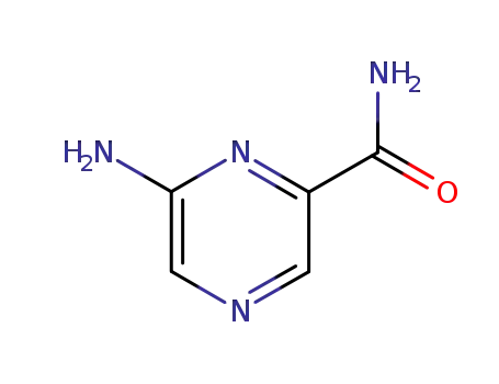 Molecular Structure of 33332-49-9 (Pyrazinecarboxamide, 6-amino- (8CI,9CI))