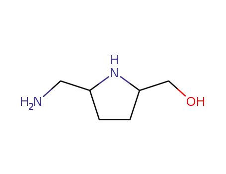 Molecular Structure of 33251-92-2 (2-Pyrrolidinemethanol,5-(aminomethyl)-(8CI))