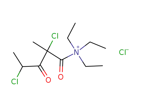 (2,4-Dichloro-2-methyl-3-oxo-pentanoyl)-triethyl-ammonium; chloride