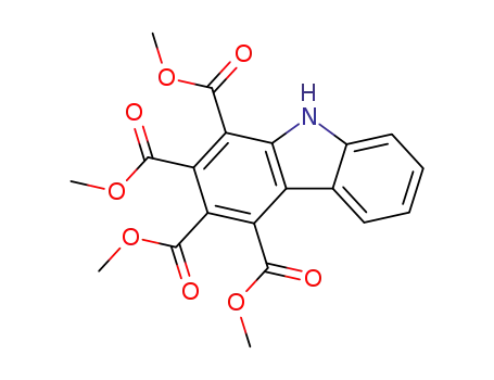 Molecular Structure of 37914-34-4 (tetramethyl 9H-carbazole-1,2,3,4-tetracarboxylate)
