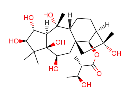 14β-O-(2S,3S-nilyl)-2α,3β,5β,6β,16α-pentahydroxygrayanane
