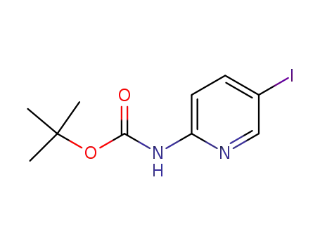Molecular Structure of 375853-79-5 ((5-IODO-PYRIDIN-2-YL)-CARBAMIC ACID TERT-BUTYL ESTER)