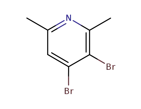 Molecular Structure of 76591-69-0 (3,4-DIBROMO-2,6-DIMETHYLPYRIDINE)