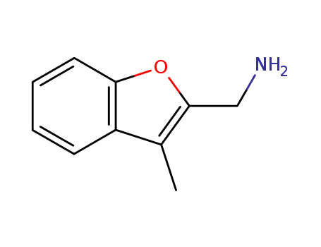 Molecular Structure of 3782-23-8 (1-(3-methyl-1-benzofuran-2-yl)methanamine(SALTDATA: FREE))