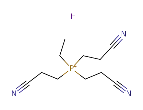 Molecular Structure of 95371-90-7 (Ethyl-tris-(2-cyan-ethyl)-phosphonium)