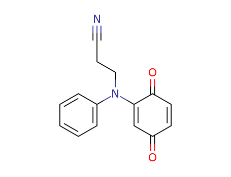 3-[(3,6-Dioxo-1,4-cyclohexadien-1-yl)(phenyl)-amino]propanenitrile
