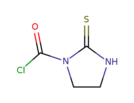 1-Imidazolidinecarbonyl chloride, 2-thioxo-