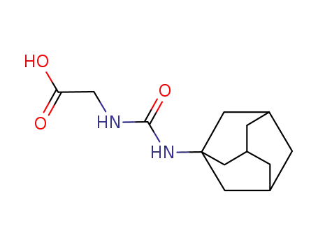 Molecular Structure of 33200-18-9 (([(1-ADAMANTYLAMINO)CARBONYL]AMINO)ACETIC ACID)