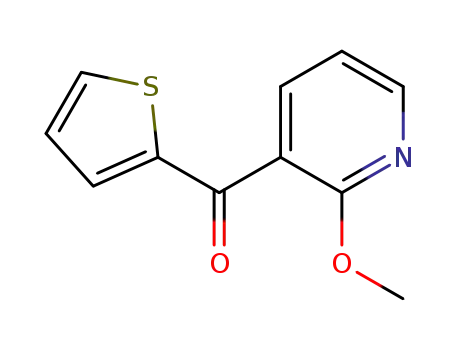 Molecular Structure of 332134-11-9 (2-METHOXY-3-THENOYLPYRIDINE)