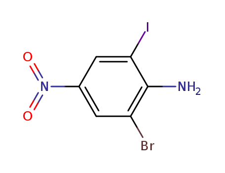 BenzenaMine,2-broMo-6-iodo-4-nitro-