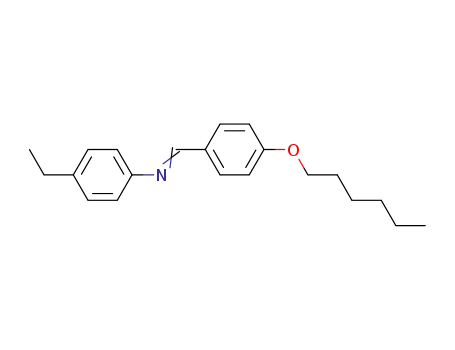 Molecular Structure of 37599-77-2 (4-ethyl-N-((1E)-(4-(hexyloxy)phenyl)methylidene)aniline)