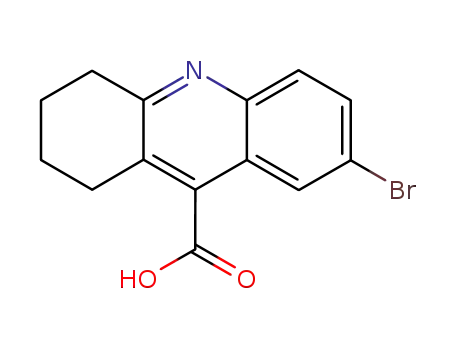 Molecular Structure of 37509-14-1 (7-BROMO-1,2,3,4-TETRAHYDRO-ACRIDINE-9-CARBOXYLIC ACID)