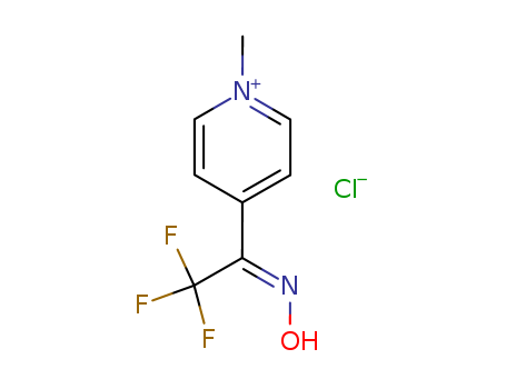 Pyridinium, 1-methyl-4-[2,2,2-trifluoro-1-(hydroxyimino)ethyl]-, chloride (1:1)
