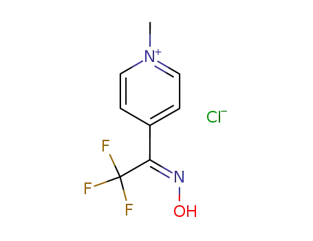 Molecular Structure of 37745-01-0 (1-Methyl-4-(trifluoroacetyl)pyridinium chloride oxime)