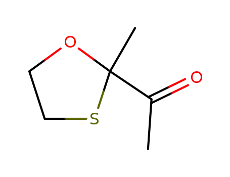Molecular Structure of 33266-06-7 (Ethanone, 1-(2-methyl-1,3-oxathiolan-2-yl)- (9CI))