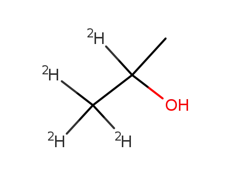 Molecular Structure of 33225-60-4 (ISO-PROPYL-1,1,1,2-D4 ALCOHOL)
