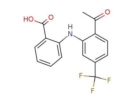 Benzoic  acid,  2-[[2-acetyl-5-(trifluoromethyl)phenyl]amino]-