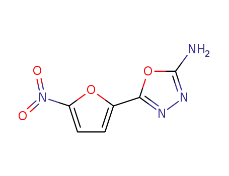 Molecular Structure of 3775-55-1 (2-AMINO-5-(5-NITRO-2-FURYL)-1,3,4-OXADIAZOLE)