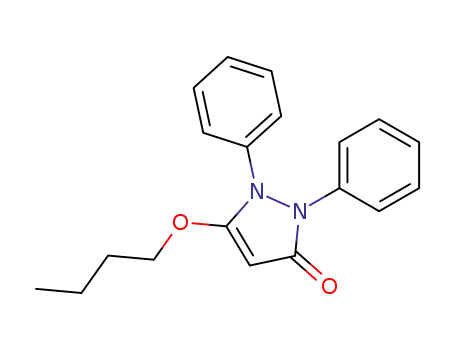 Molecular Structure of 37585-41-4 (5-butoxy-1,2-diphenyl-pyrazol-3-one)