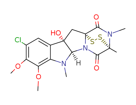 3,11a-Epidithio-11aH-pyrazino[1',2':1,5]pyrrolo[2,3-b]indole-1,4-dione,9-chloro-2,3,5a,6,10b,11-hexahydro-10b-hydroxy-7,8-dimethoxy-2,3,6-trimethyl-(8CI,9CI) cas  3351-96-0