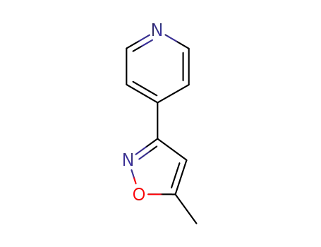 Molecular Structure of 33433-77-1 (Pyridine, 4-(5-methyl-3-isoxazolyl)- (8CI,9CI))