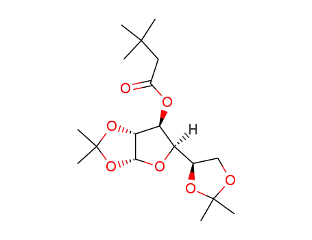 Molecular Structure of 171734-65-9 (1,2;5,6-di-O-(1-methylethylidene)-α-D-glucofuranosyl 3,3-dimethyl butanoate)