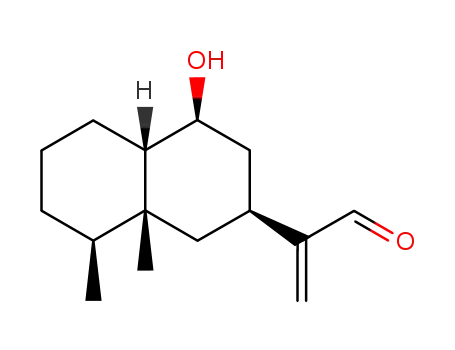 1,2,3,4,4a,5,6,7,8,8a-decahydro-8β-hydroxy-4β,4aβ-dimethyl-8aβ-naphthalen-6β-ylpropenal