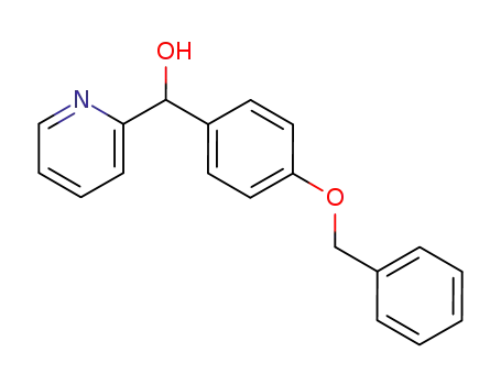 Molecular Structure of 33455-93-5 ([4-(benzyloxy)phenyl](pyridin-2-yl)methanol)