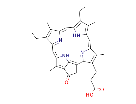 Molecular Structure of 26359-43-3 (phylloerythrin)