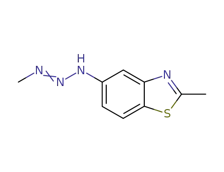 Molecular Structure of 33412-90-7 (Benzothiazole, 2-methyl-5-(3-methyl-2-triazeno)- (8CI))