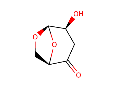 Molecular Structure of 58238-42-9 (1,6-anhydro-3-deoxy-β-D-threo-hexopyranos-4-ulose)