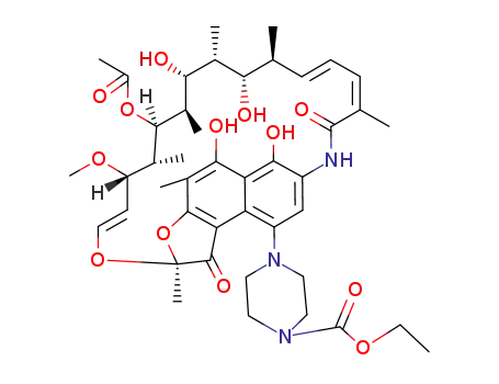 ethyl 4-[(9Z,19Z,21Z)-13-acetyloxy-2,15,17,29-tetrahydroxy-11-methoxy-3,7,12,14,16,18,22-heptamethyl-6,23-dioxo-8,30-dioxa-24-azatetracyclo[23.3.1.14,7.05,28]triaconta-1(29),2,4,9,19,21,25,27-octaen-27-yl]piperazine-1-carboxylate