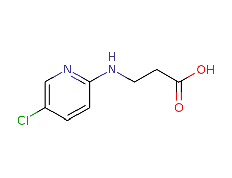Molecular Structure of 33390-63-5 (3-(5-CHLORO-PYRIDIN-2-YLAMINO)-PROPIONIC ACID)
