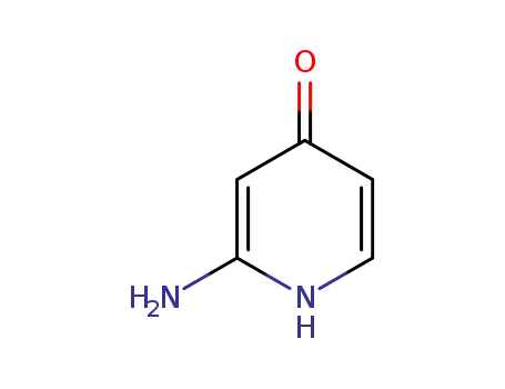 Molecular Structure of 33623-18-6 (4(1H)-Pyridinone,2-amino-(9CI))