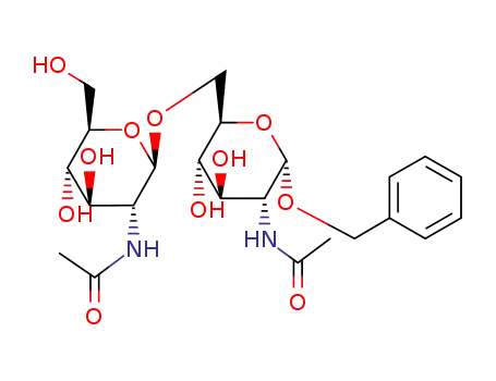 Molecular Structure of 33401-02-4 (BENZYL 2-ACETAMIDO-6-O-(2-ACETAMIDO-2-DE OXY-B-D-)