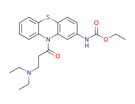 Carbamic acid,N-[10-[3-(diethylamino)-1-oxopropyl]-10H-phenothiazin-2-yl]-, ethyl ester cas  33414-33-4