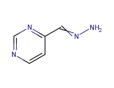 4-Pyrimidinecarboxaldehyde, hydrazone (9CI)
