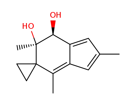 Spiro[cyclopropane-1,5-[5H]indene]-6,7-diol, 6,7-dihydro-2,4,6-trimethyl-, (6R,7S)- (9CI)