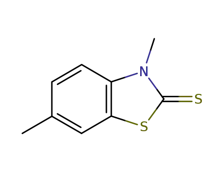 Molecular Structure of 33682-62-1 (2(3H)-Benzothiazolethione,3,6-dimethyl-(9CI))