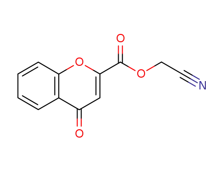 Molecular Structure of 80253-65-2 (cyanomethyl 4-oxochromen-2-carboxylate)