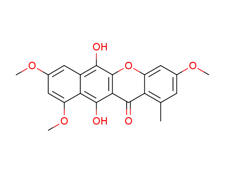 6,11-Dihydroxy-3,8,10-trimethoxy-1-methyl-benzo[b]xanthen-12-one