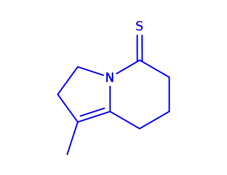 Molecular Structure of 325956-89-6 (5(3H)-Indolizinethione,  2,6,7,8-tetrahydro-1-methyl-)